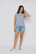 Keri-Sleeveless Woven Shell